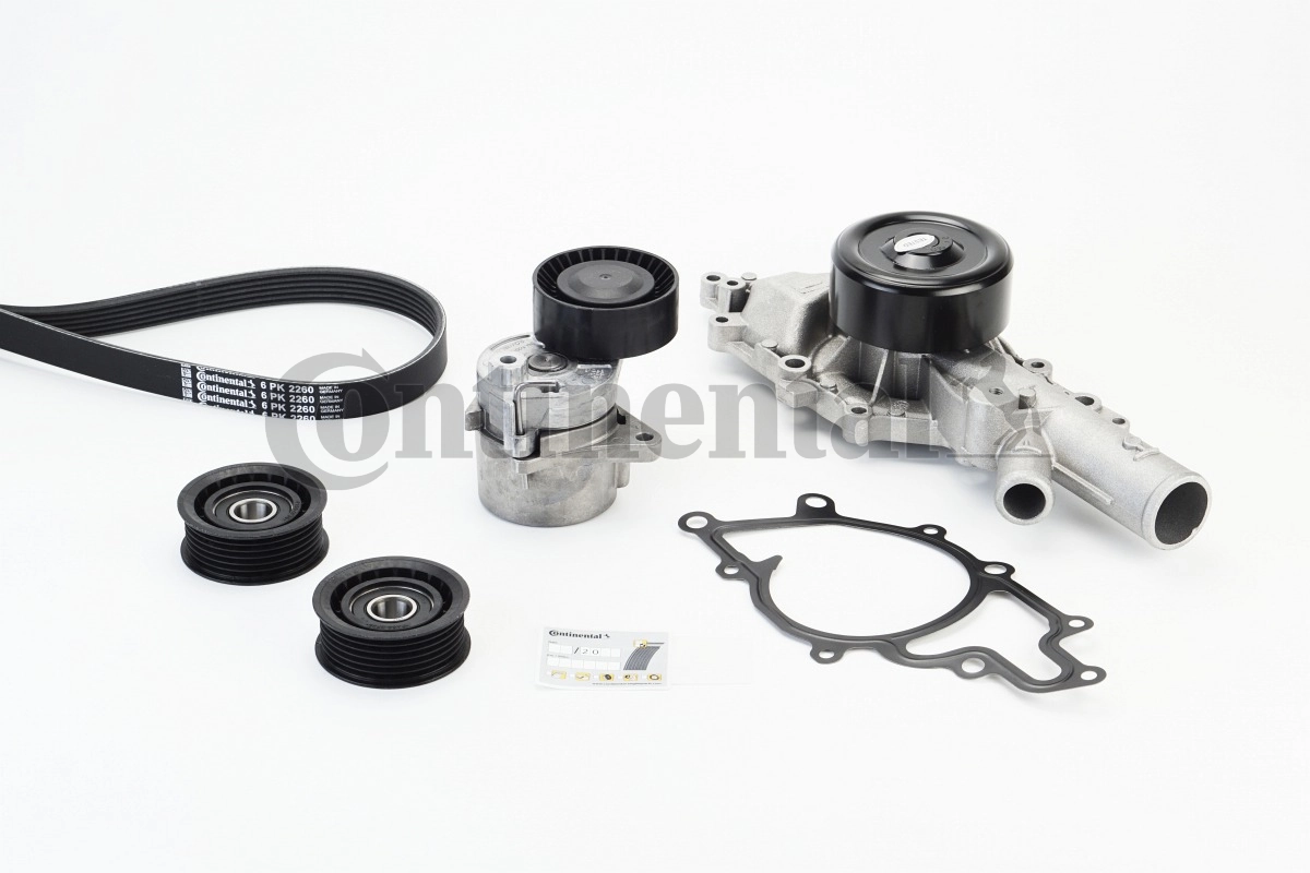 Water Pump + V-ribbed Belt Kit
